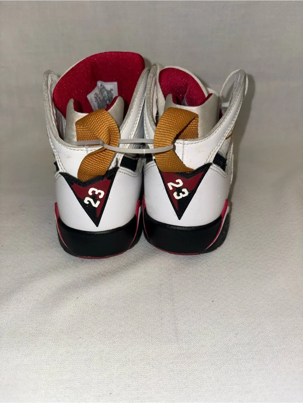 Nike Kids White/Red/Black High-Top Basketball Sneakers